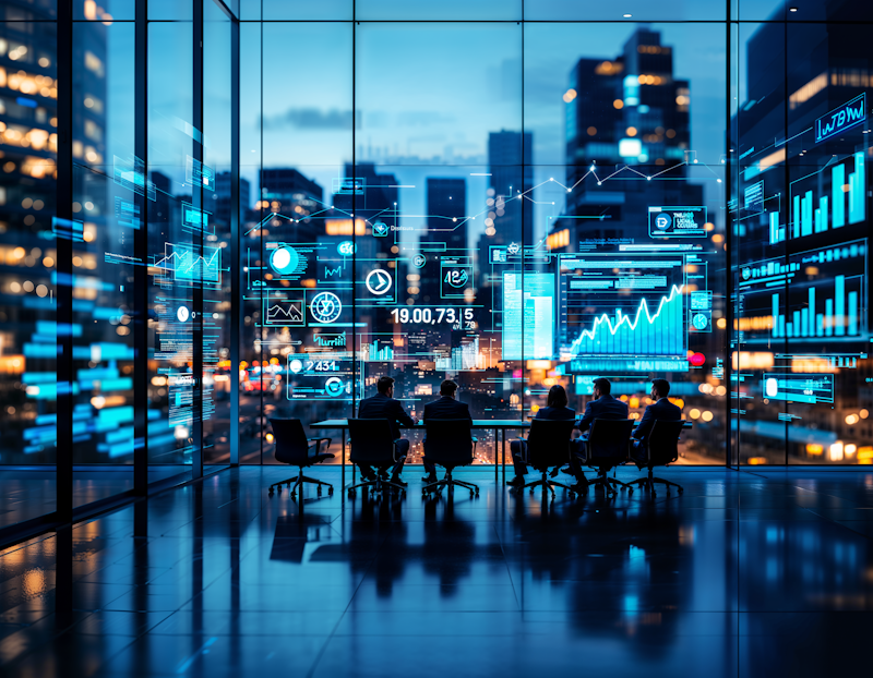 Professioneller Finanzberater bei der Beratung eines Kunden über Investitionsstrategien